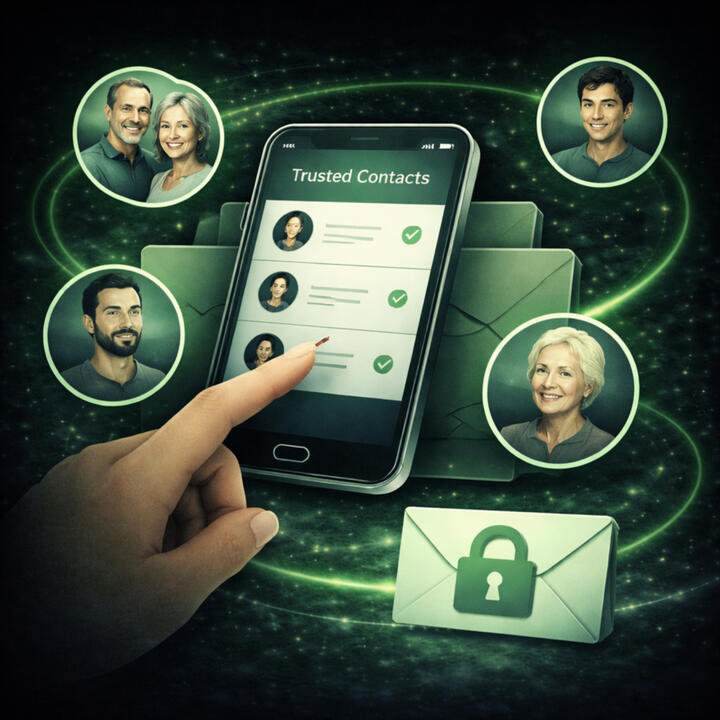 Choose your trusted contacts